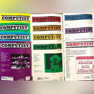 11 Hardcore Computist Issues 1980’s Collectible Rare. Superb condition